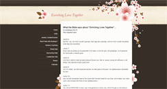 Desktop Screenshot of enrichinglivestogether.weebly.com