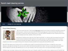 Tablet Screenshot of frenchmaidcleaningservice.weebly.com