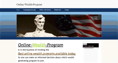 Desktop Screenshot of online-wealth-program.weebly.com
