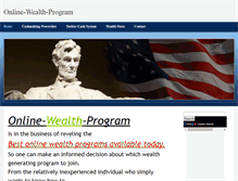 Tablet Screenshot of online-wealth-program.weebly.com