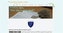 Desktop Screenshot of foundationslibrary.weebly.com