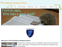 Tablet Screenshot of foundationslibrary.weebly.com