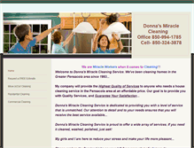 Tablet Screenshot of donnasmiraclecleaningservice.weebly.com