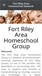 Mobile Screenshot of fortrileyareahomeschoolnetwork.weebly.com