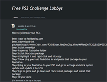 Tablet Screenshot of freeps3challengelobby.weebly.com