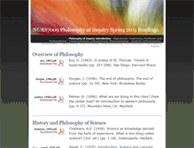 Tablet Screenshot of nurs7009philosophyofinquiry.weebly.com
