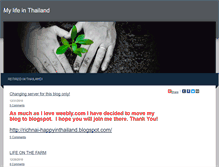 Tablet Screenshot of mylifeinthailand.weebly.com