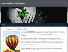 Tablet Screenshot of columbusohiohotairballoons.weebly.com