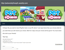 Tablet Screenshot of petsocietyfreepfc.weebly.com