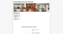 Desktop Screenshot of cheapbathroomsinkcabinets.weebly.com