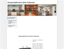 Tablet Screenshot of cheapbathroomsinkcabinets.weebly.com