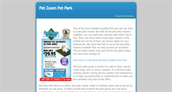 Desktop Screenshot of pet-zoom-pet-park.weebly.com