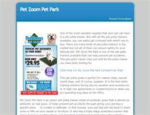 Tablet Screenshot of pet-zoom-pet-park.weebly.com