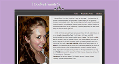 Desktop Screenshot of hopeforhannah5k.weebly.com
