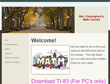 Tablet Screenshot of cunninghammath.weebly.com