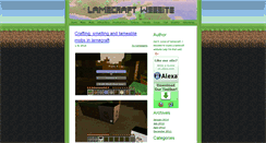 Desktop Screenshot of lamecraft.weebly.com