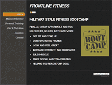 Tablet Screenshot of frontlinefitness.weebly.com