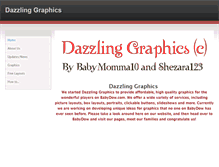 Tablet Screenshot of dazzlinggraphics.weebly.com