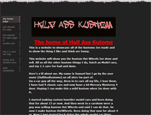 Tablet Screenshot of halfasskustomz.weebly.com