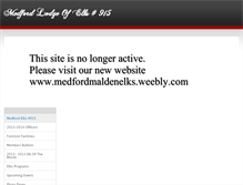 Tablet Screenshot of medfordelks.weebly.com