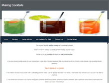 Tablet Screenshot of makingcocktails.weebly.com