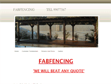 Tablet Screenshot of fabfencingcy.weebly.com
