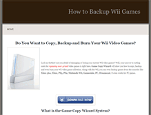 Tablet Screenshot of howtobackupwiigames.weebly.com