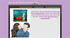 Desktop Screenshot of howtogettheexboyfriendback.weebly.com