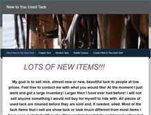 Tablet Screenshot of newtoyouusedtack.weebly.com