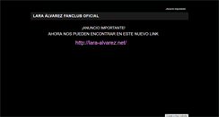 Desktop Screenshot of laraalvarezfanclub.weebly.com
