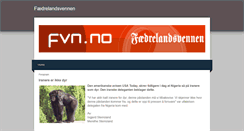 Desktop Screenshot of faedrelandsvennen.weebly.com