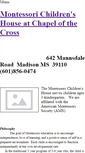 Mobile Screenshot of montessorichildrenshouse.weebly.com