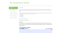 Desktop Screenshot of msprystenski.weebly.com