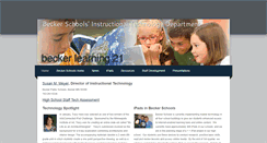 Desktop Screenshot of beckerlearning21.weebly.com