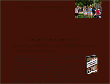 Tablet Screenshot of conqueryourcampus.weebly.com