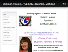 Tablet Screenshot of michiganhealers.weebly.com