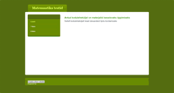 Desktop Screenshot of matemaatikatestid.weebly.com