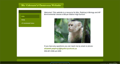 Desktop Screenshot of coleman-biology.weebly.com