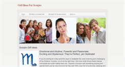 Desktop Screenshot of giftideasforscorpio.weebly.com