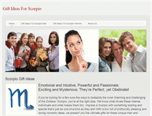 Tablet Screenshot of giftideasforscorpio.weebly.com