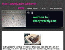 Tablet Screenshot of chony.weebly.com