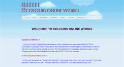 Desktop Screenshot of coloursonlineworks.weebly.com