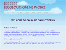 Tablet Screenshot of coloursonlineworks.weebly.com