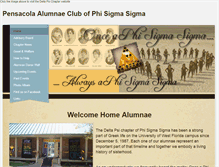 Tablet Screenshot of deltapsialumnae.weebly.com