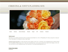 Tablet Screenshot of christinatonyplanning.weebly.com