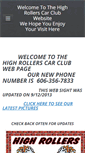 Mobile Screenshot of highrollerscarclub.weebly.com