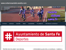 Tablet Screenshot of ciclismosantafe.weebly.com