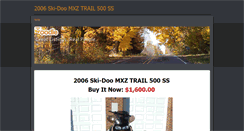 Desktop Screenshot of 2006ski-doomxztrail500ss.weebly.com