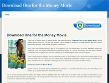 Tablet Screenshot of download-oneforthemoney-movie.weebly.com