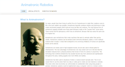 Desktop Screenshot of animatronicrobotics.weebly.com